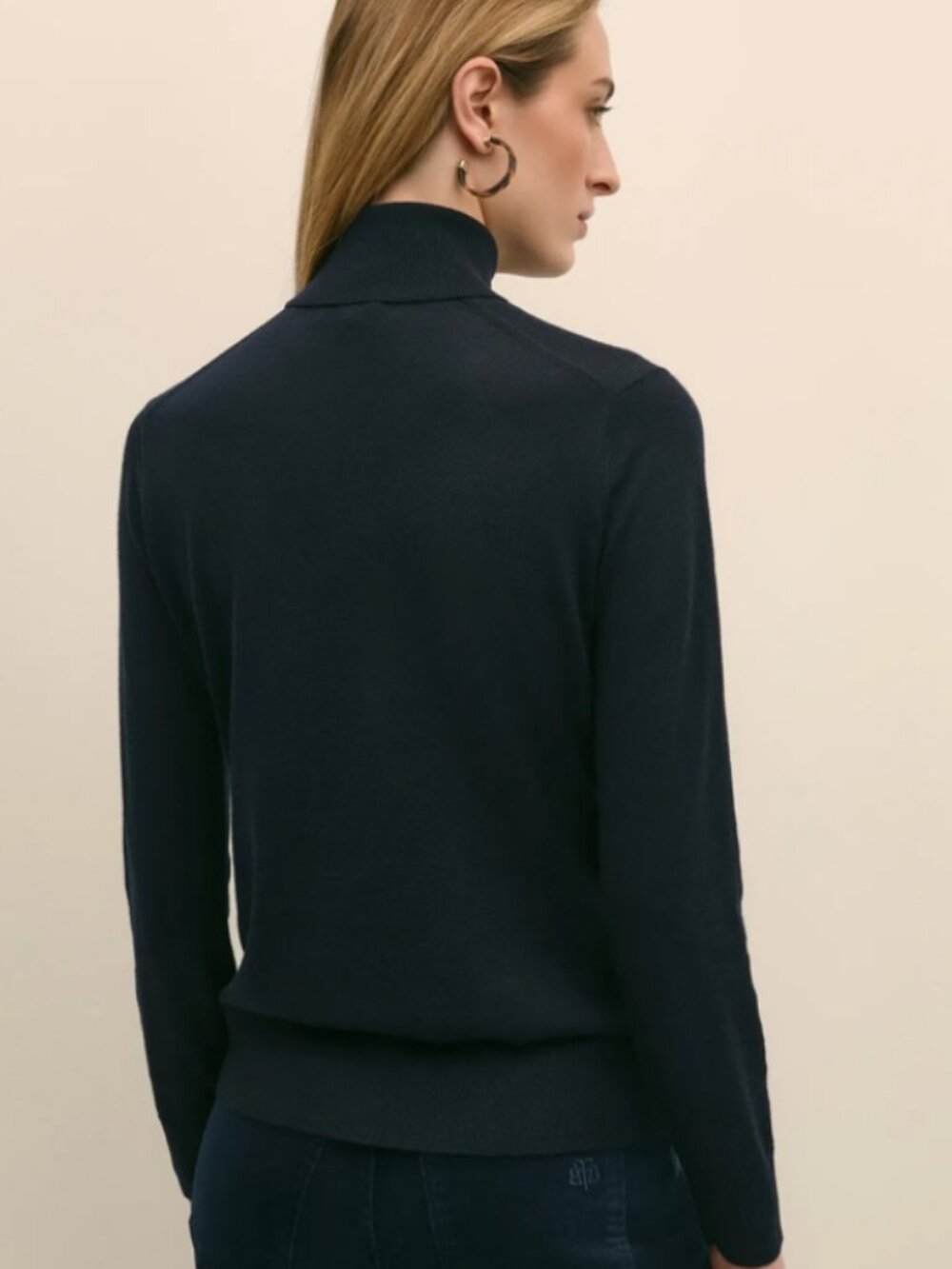 Brooks Brothers 100% Merino Wool Turtleneck sweater Black Large - Picture 2 of 6